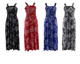 12 Bulk Womens Smock Dress Size Assorted