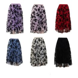 3 Bulk Women A-Line Skirt Leaf Print