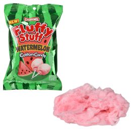 24 Bulk Charms Fluffy Stuff Watermelon Coton Candy 2.1oz