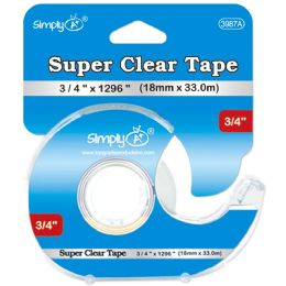 48 Bulk Super Clear Tape 3/4x1296"