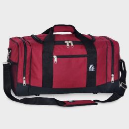 20 Bulk Crossover Duffel Bag 10" W X 20" H X 10" D Burgundy
