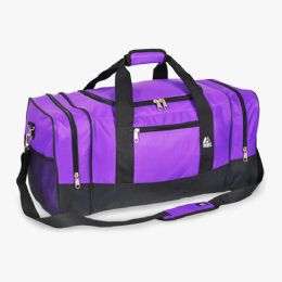 20 Bulk Crossover Duffel Bag 10" W X 20" H X 10" D Dark Purple