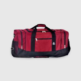 20 Bulk Crossover Duffel Bag - Large 12" W X 25" H X 12" D Burgundy