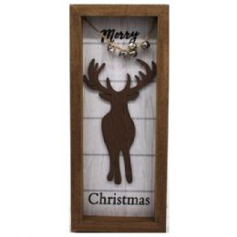 6 Bulk Merry Christmas Reindeer And Bells Tabletop Decor