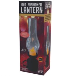 8 Bulk Plastic OlD-Fashioned Led Flickering Lantern With Handle BatterY-Operated