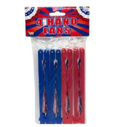24 Bulk 4 Usa Patriotic Hand Fans