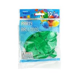 240 Bulk Pm Green Helium Balloon 10ct 12in