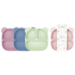 48 Bulk Bonita Home Silicone Baby Panda Plate Asst