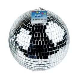 8 Bulk Party Magic Silver Xmas Ball 9.84in