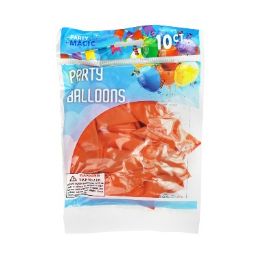 240 Bulk Pm Orange Helium Balloon 10ct 12in