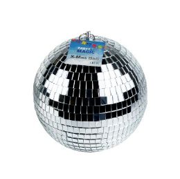 18 Bulk Party Magic Silver Xmas Ball 7.87in