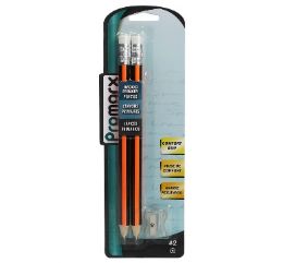 48 Bulk Promarx Primary Wood Pencil 2pc With Sharpener