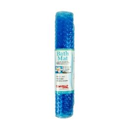8 Bulk CoN-Tact Bubble Blue Bath Mat 34.5x15in