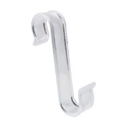 24 Bulk Ch S Hook Clear 1.1x5.11x1.77in