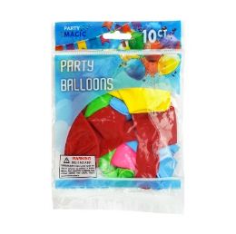 240 Bulk Pm Balloon Asst Colors 10ct 12in