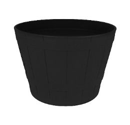 20 Bulk Bh Pl Black Flower Pot 11.8x8.3in