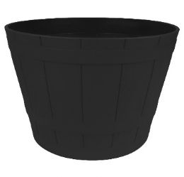 20 Bulk Bh Pl Black Flower Pot 13.7x9.6in