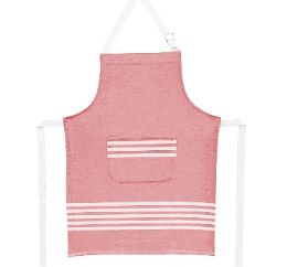 30 Bulk Cotton Apron W Pocket Red 21x30in