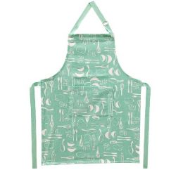 30 Bulk Cotton Apron W Pocket Gr Print 21x30in