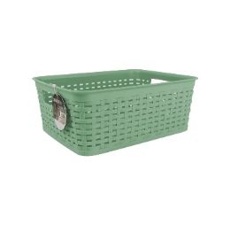 24 Bulk Bh Mint Plastic Basket 10x7.5x4in