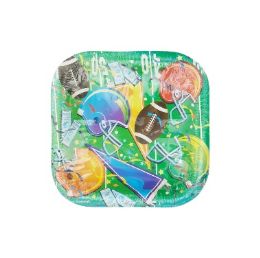 12 Bulk Football Party Paper Plates 8ct 7 inches