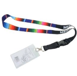 480 Bulk Bh Lanyard+badgehlder Mex Sarape