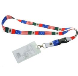 480 Bulk Bh Lanyard+badgehlder Mex Usa 22i