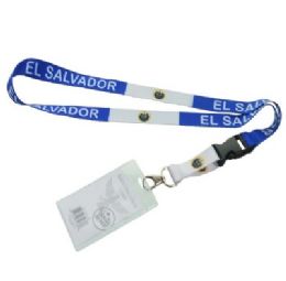 480 Bulk Bh Lanyard+badgehldr El Salvador Flg