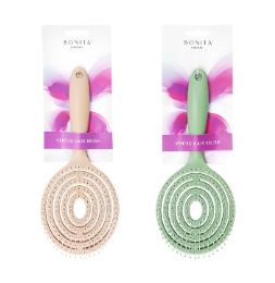 24 Bulk Bc Round Vent Hair Brush 2 Asst Colors