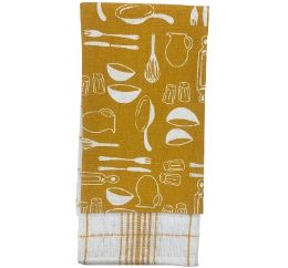 20 Bulk Kitchen Towel 2pc Yl Pint 20x28in