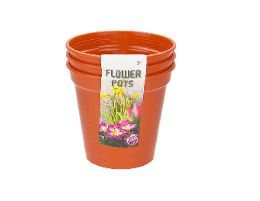 96 Bulk Bh Plastic Garden Pot 3pc Set 3in