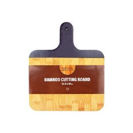 18 Bulk Bamboo Cutting Board Blue Edge 12x10 Inches