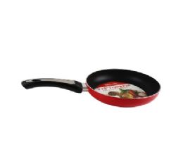 12 Bulk Bh Alum Nonstick Fry Pan Red 7.75in