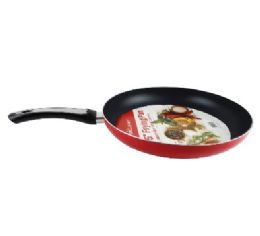 12 Bulk Bh Alum Nonstick Fry Pan Red 11.75in