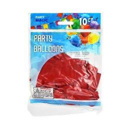 240 Bulk Pm Red Helium Balloon 10ct 12in