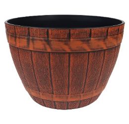 20 Bulk Bh Pl Brown Flower Pot 13.7x9.8in