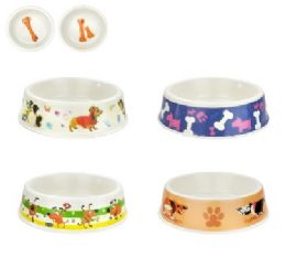 48 Bulk Bp Pet Bowl Sm 7.25x6.5x2.25in Pl Print
