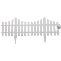 36 Bulk Bh Plastic Garden Fence White 23in