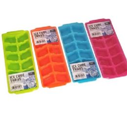 48 Bulk Bh Ice Cube Mold 3pk Asst Plastic
