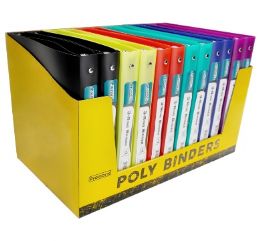 24 Bulk 1 inch - 3 Ring Poly Binder, Pdq