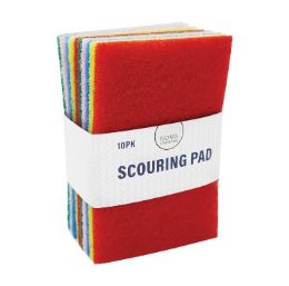 48 Bulk Bh Colored Scrub Pad 10ct 5.9x3.9x0.2