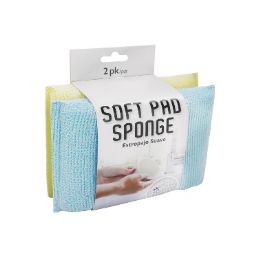 48 Bulk Bh Soft Pad Sponge 2ct 5.5x3.16x0.98 in