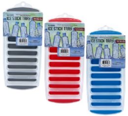 96 Bulk Bh Ice Stick Mold Asst Colors 11.6x4.5in