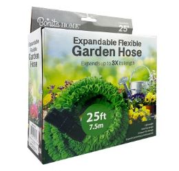 24 Bulk Bh Flexible Green Garden Hose 25ft 7.5m