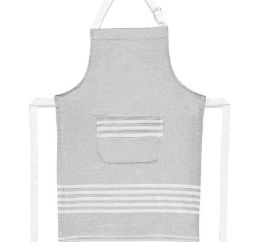 30 Bulk Cotton Apron W Pocket Gray 21x30in
