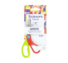 96 Bulk Promarx Kids Scissors 5.5in Asst
