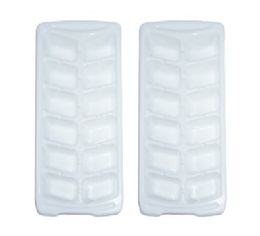 48 Bulk Bh Ice Cube Mold 2pk White Plastic