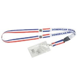 480 Bulk Bh Lanyard Badge Hldr Dominican Rep