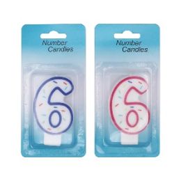 24 Bulk Birthday Candle Number 6