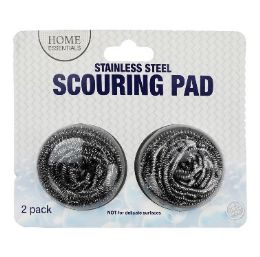 48 Bulk Bh 2ct Ss Scouring Pads 2.36x1.78 in